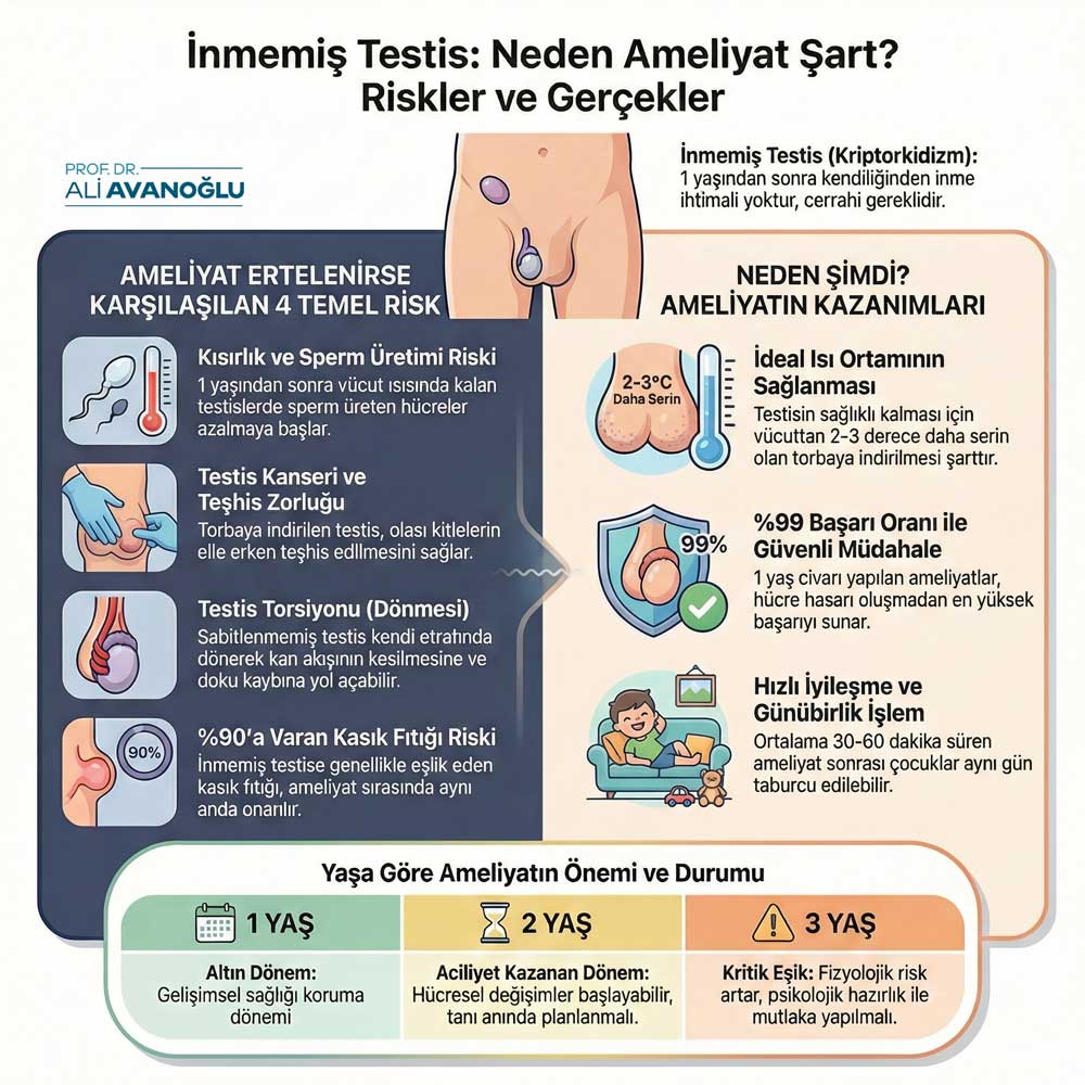 geç kalinmis inmemiş testis