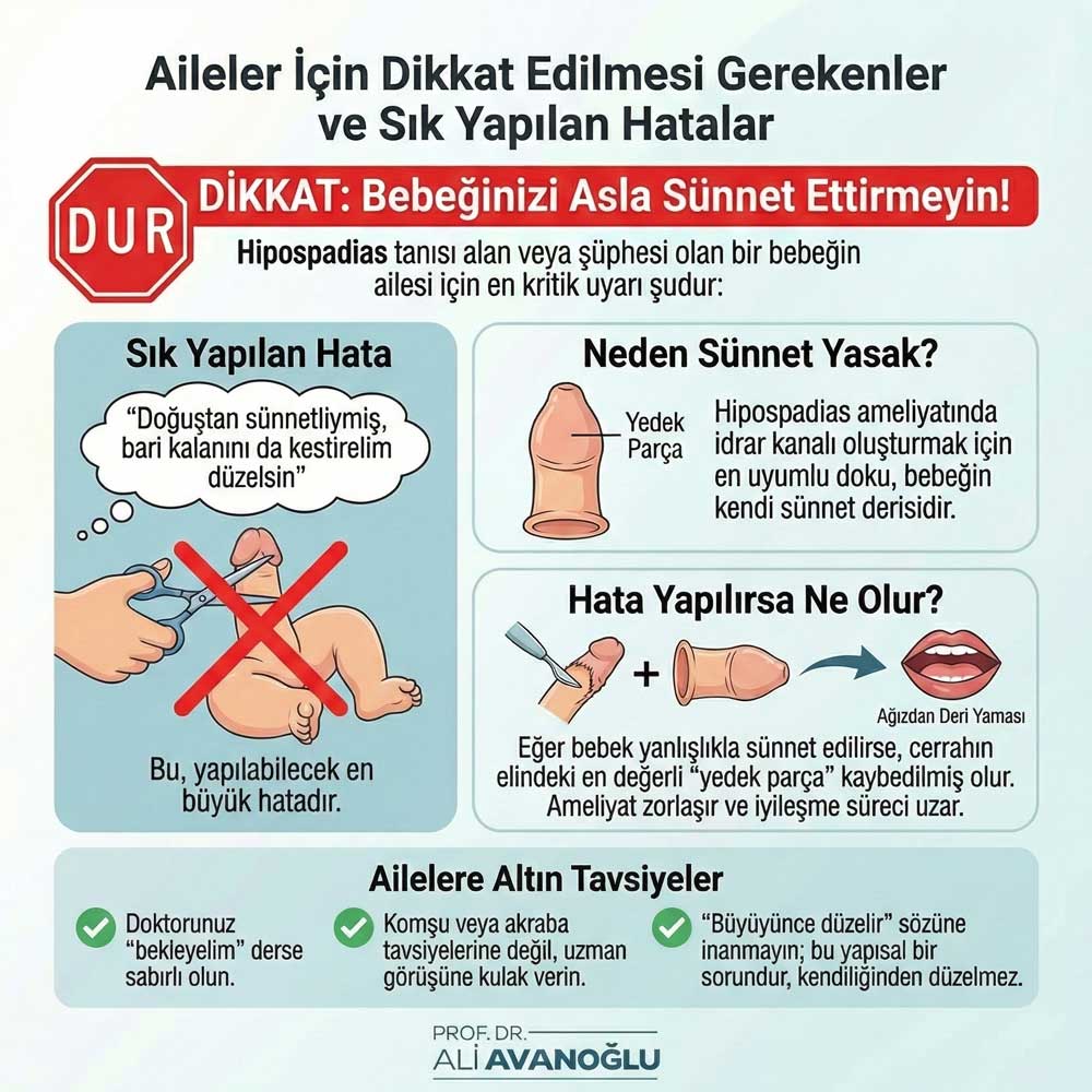 hipospadias sünnet olmalı mıdır
